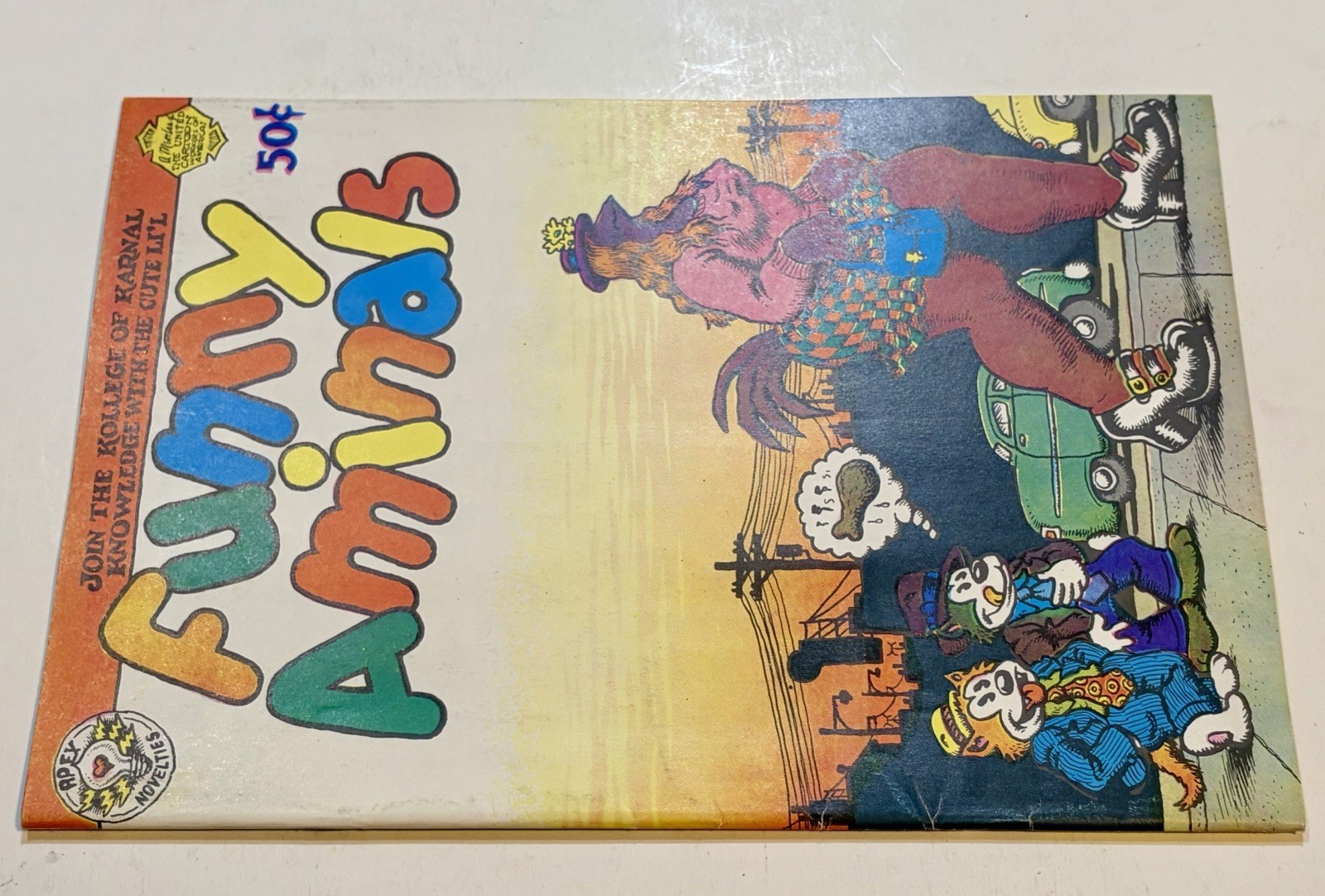 FUNNY ANIMALS 1972 Apex Novelties-R.Crumb, Art Spiegelman (1st MAUS) UNDERGROUND