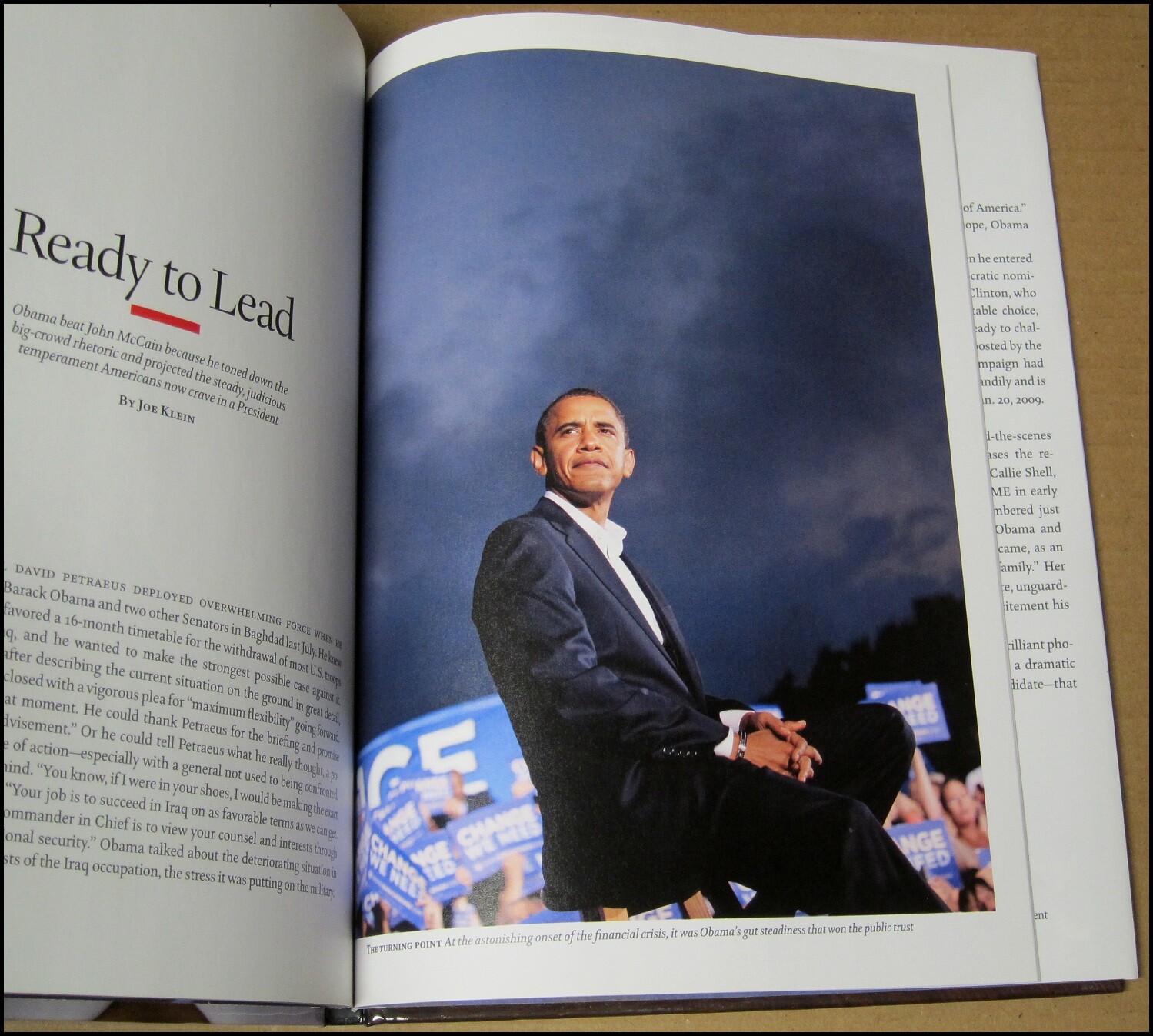 2008 Time President Obama The Path to The White House Hardcover w/ Dust Jacket