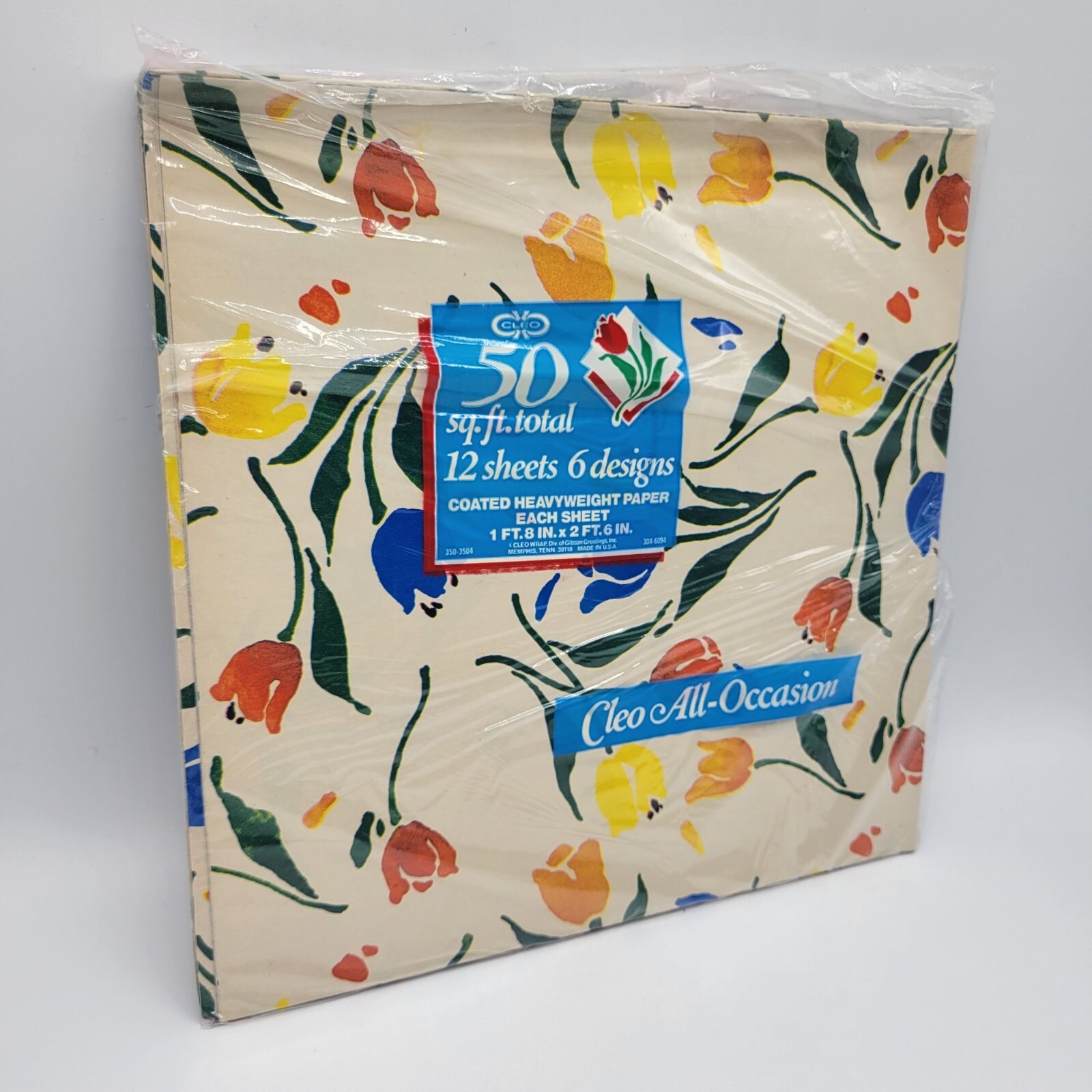 Vintage Cleo Gift Wrap Paper 12 Sheets 6 Designs All Occasions 50 sq. ft.