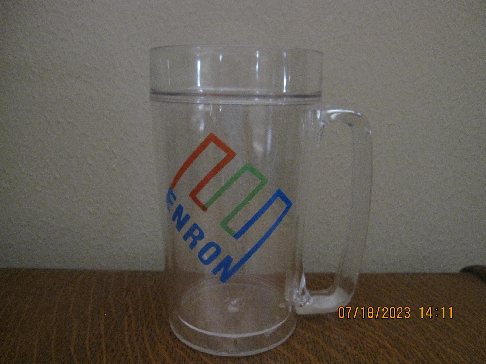 1 Carton of 12–NEW-VERY RARE-ENRON CORP Mugs/Steins-Double Walled-24 oz