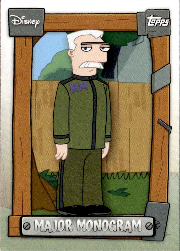 2026 Topps Disney Neon Phineas & Ferb Insert – Major Monogram #P&F-16