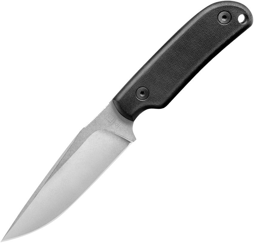 TB Outdoor Commandeur Fixed Blade Knife Black 4.5 in