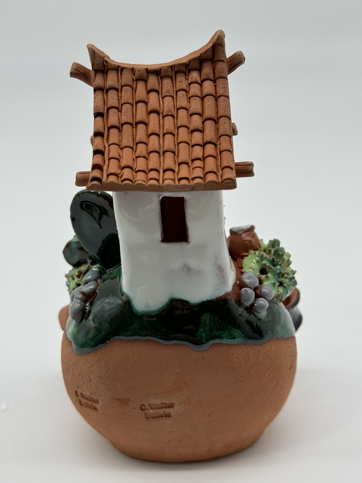 G Walter Handmade Ceramic Nativity Scene Tilinchos Mini People Bolivia Vintage