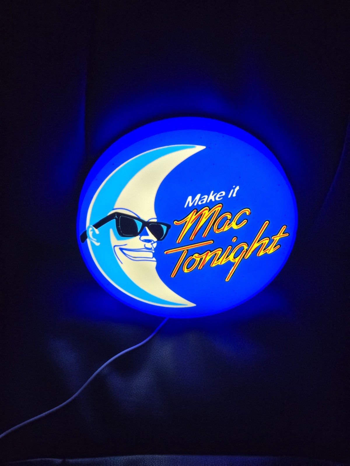 McDonalds Mac Tonight Moon – USB Lighted LED Sign – Man Cave – Arcade – Retro