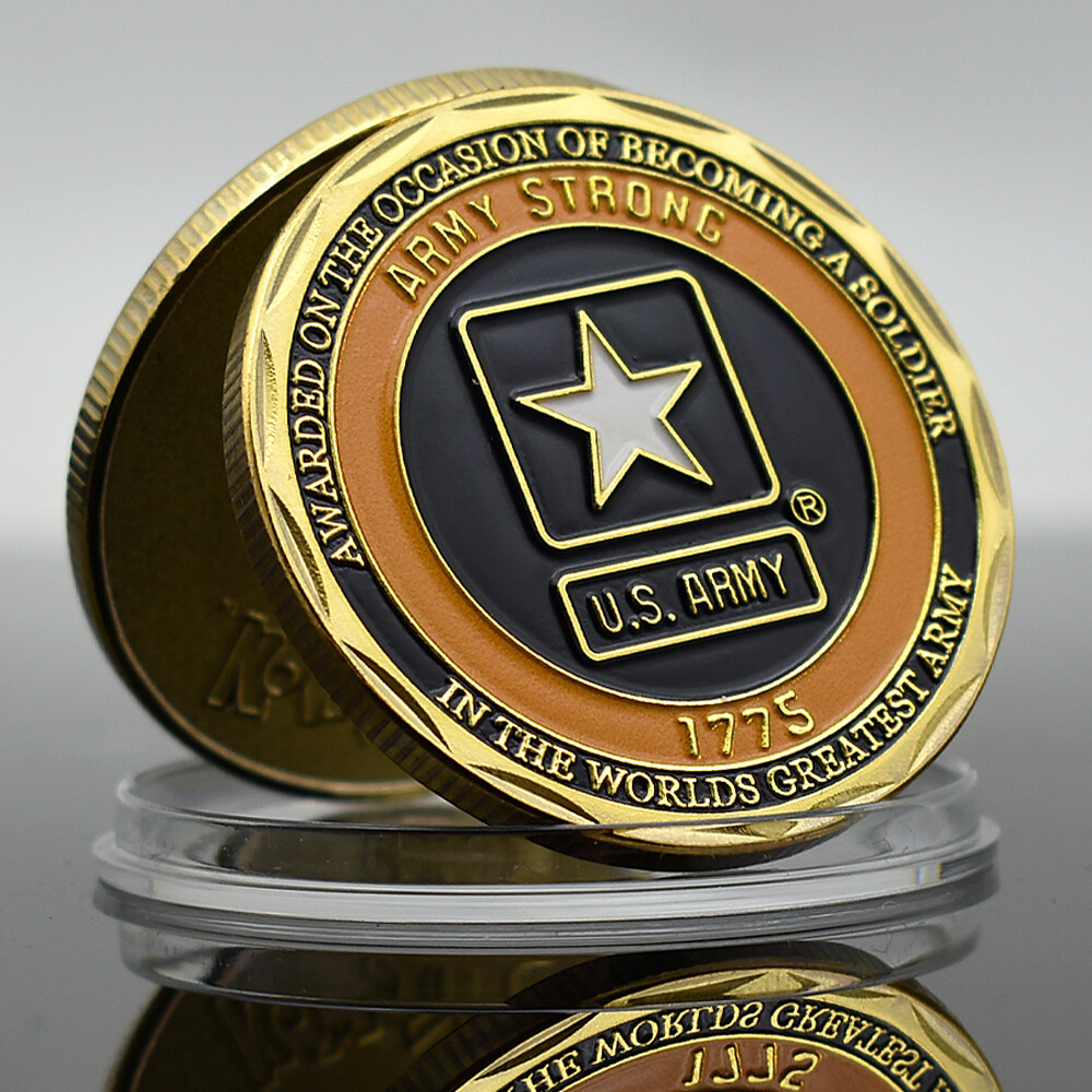 US Army Challenge Coin 1775 Military Commemorative Collectible Veteran Gift