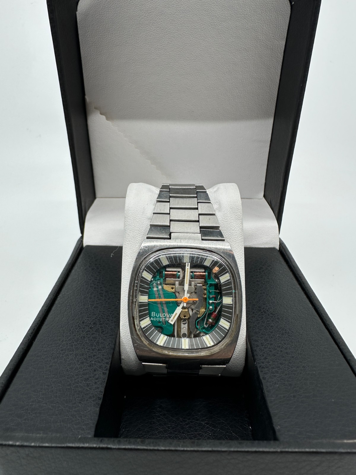 BULOVA ACCUTRON Caliber 214 model 7396 Stainless SPACEVIEW Men’s Watch