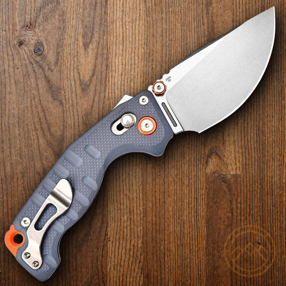 CJRB Doubletap Folding Knife 3⅞“ D2 Tool Steel Drop Point Blade Blue G10 Handle