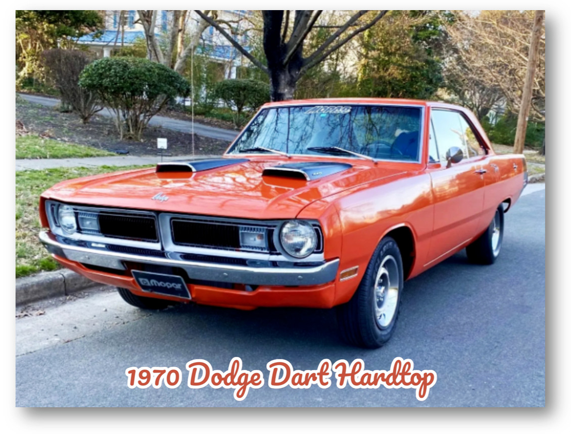 1970 Dodge Dart Hardtop Retro Refrigerator Locker Tool Box Fridge Magnet