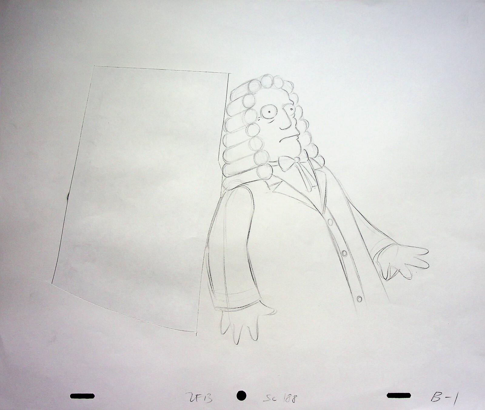 The Simpsons Production Hand Drawn Animation Pencil 20th Century Fox