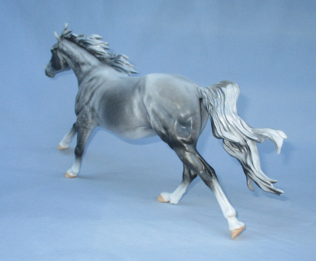 Peter Stone Horse Silver Storm Volo matte Dapple Grey mustang mare 1/15 non deco