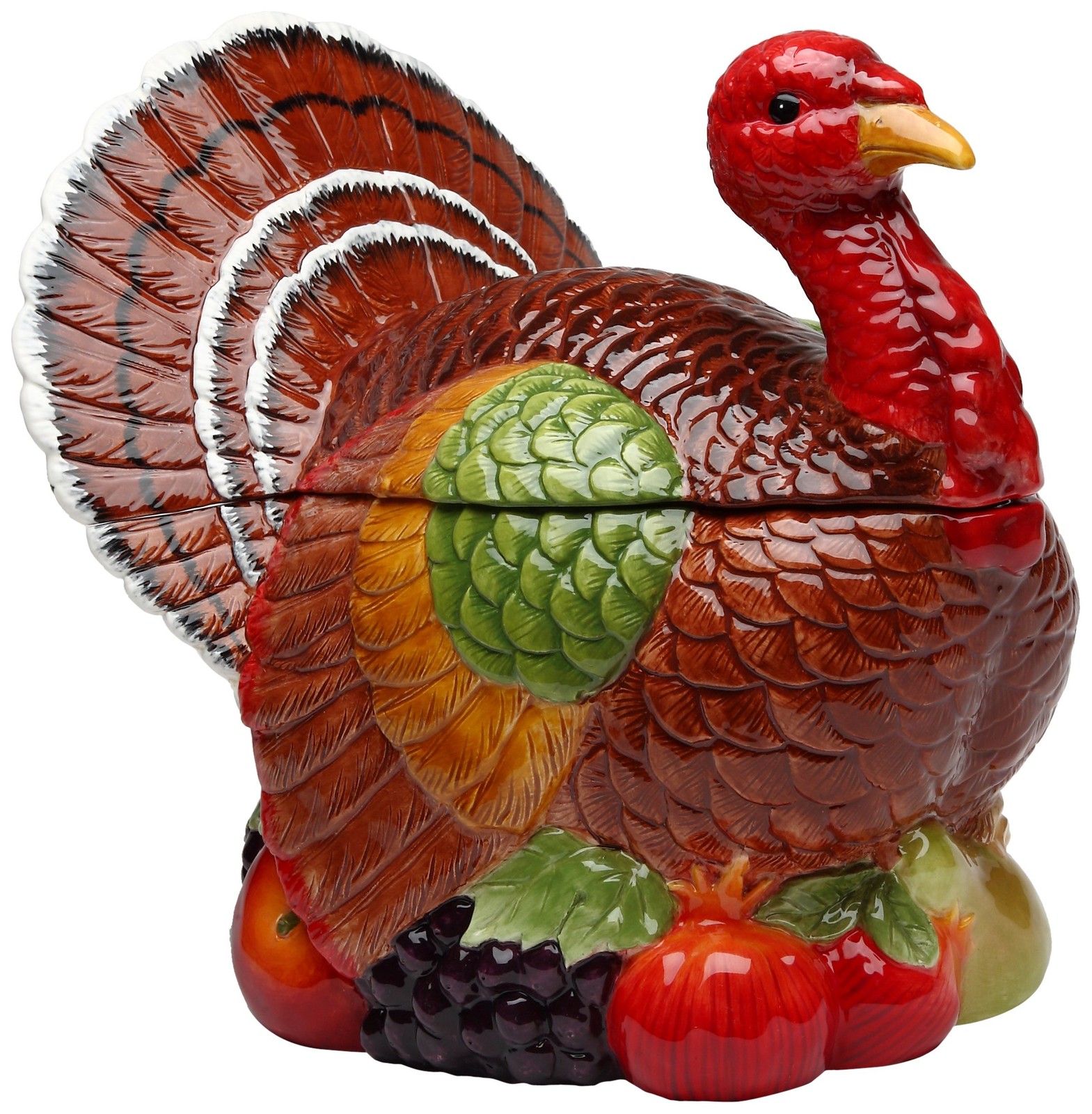 Cg Cosmos Gifts Turkey Design Ceramic Cookie Jar 10-3/8-Inch 10712