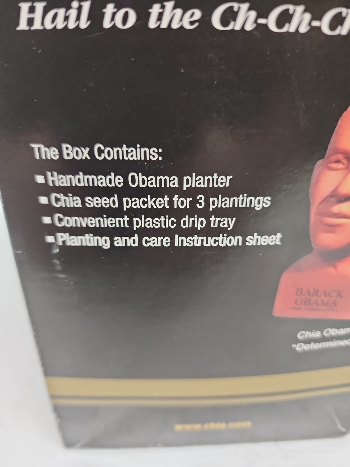 Barack Obama Chia Pet Special Edition „Determined“ President – Open Box