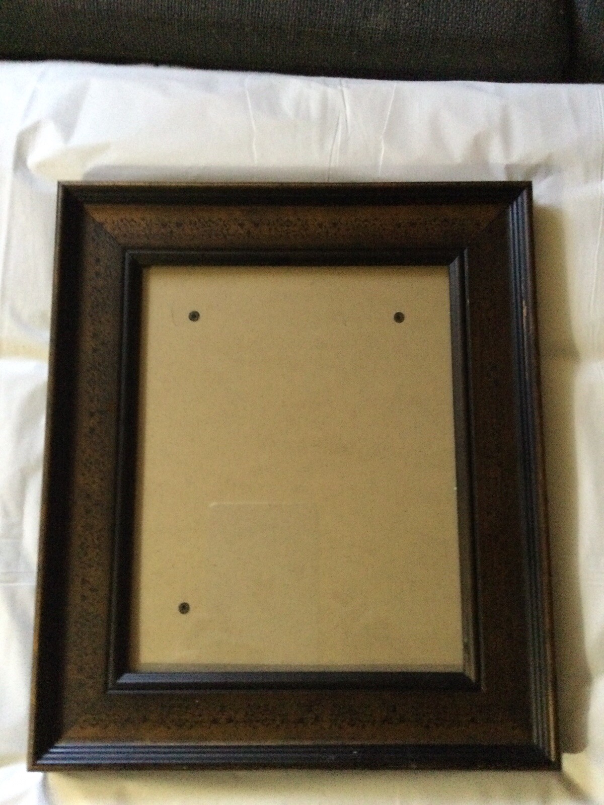 vintage style picture frames13.5x 11.5 Bronze Color Whit Black Design