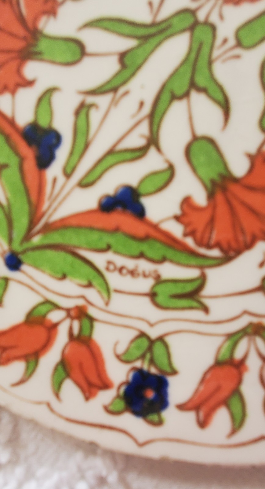 Decorative Tiles Made In Turkey Set of 4 Ceramic Tiles