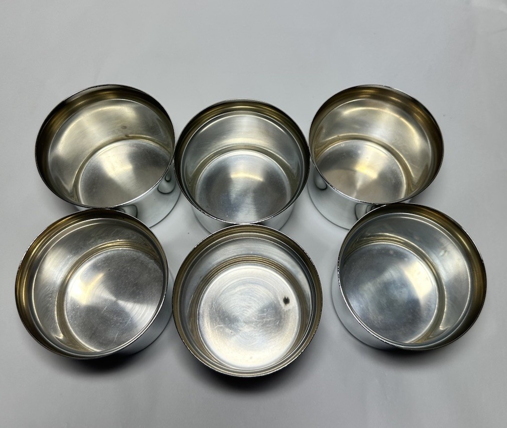 6 Vintage International Silver Co. Silver Plated 3″ Punch Drinking Cups – USA