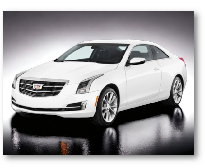 2015 White Cadillac ATS Coupe Refrigerator Locker Tool Box Fridge Magnet