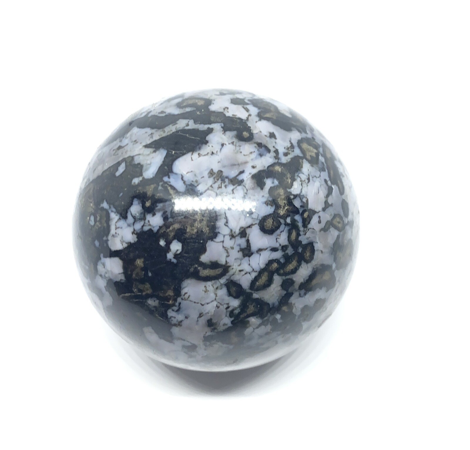 Indigo Gabbro (Mystic Merlinite) Sphere From Madagascar 1.09lbs 68mm