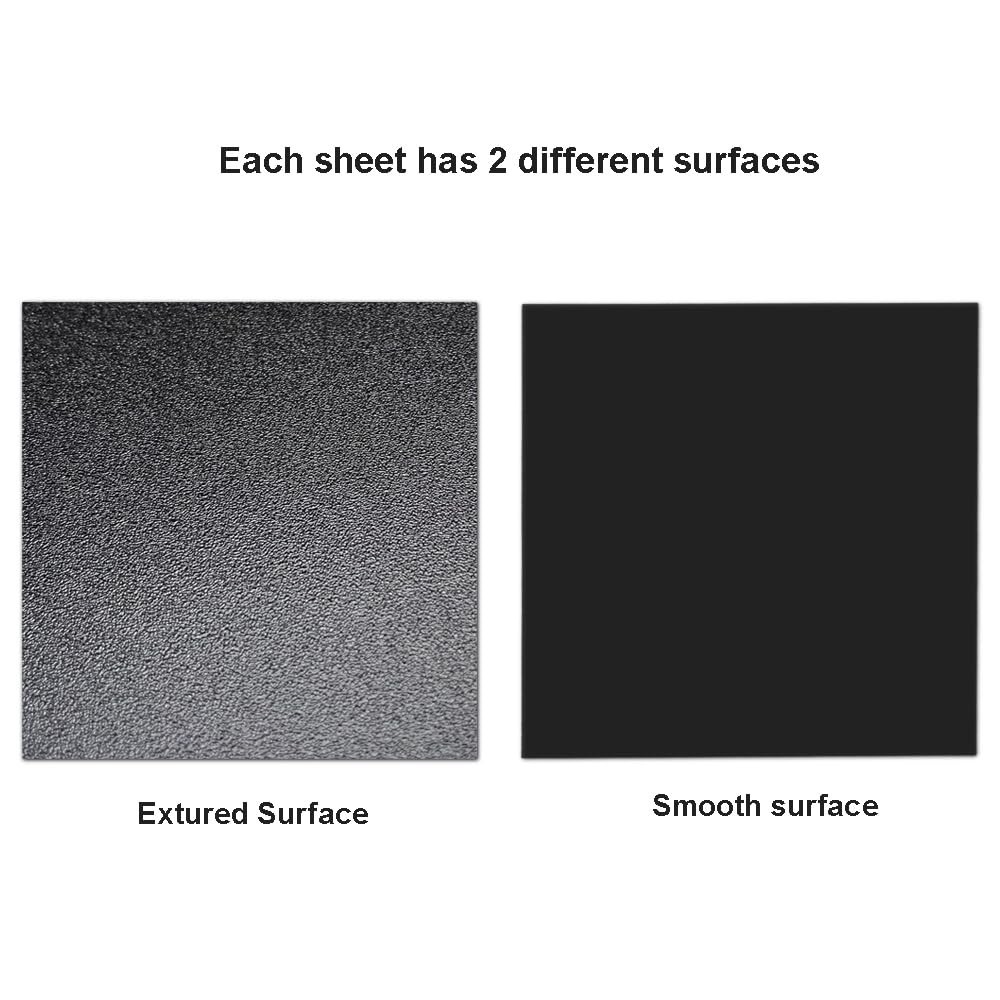 HDPE Plastic Sheet 1/4x8x12 Inch High Density Polyethylene Board Black 1 PCS