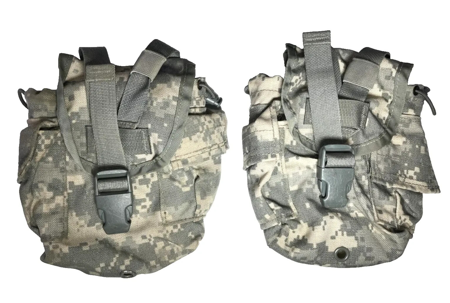 Molle II Canteen / Utility Pouch ACU Digital Camo Pattern – Lot of two (2) VGC