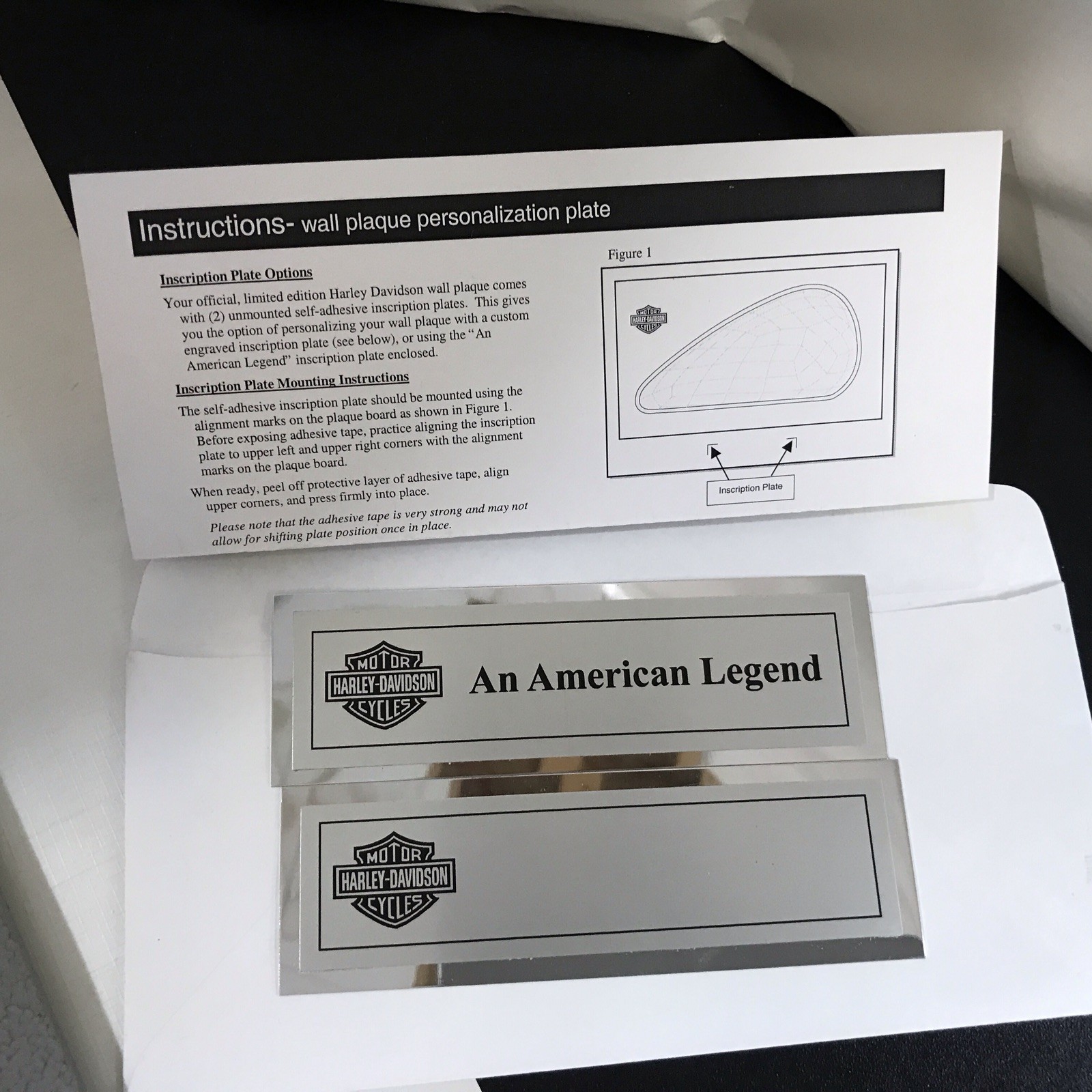 Harley-Davidson 3-D Promotional Wall Plaque Fuel Tank