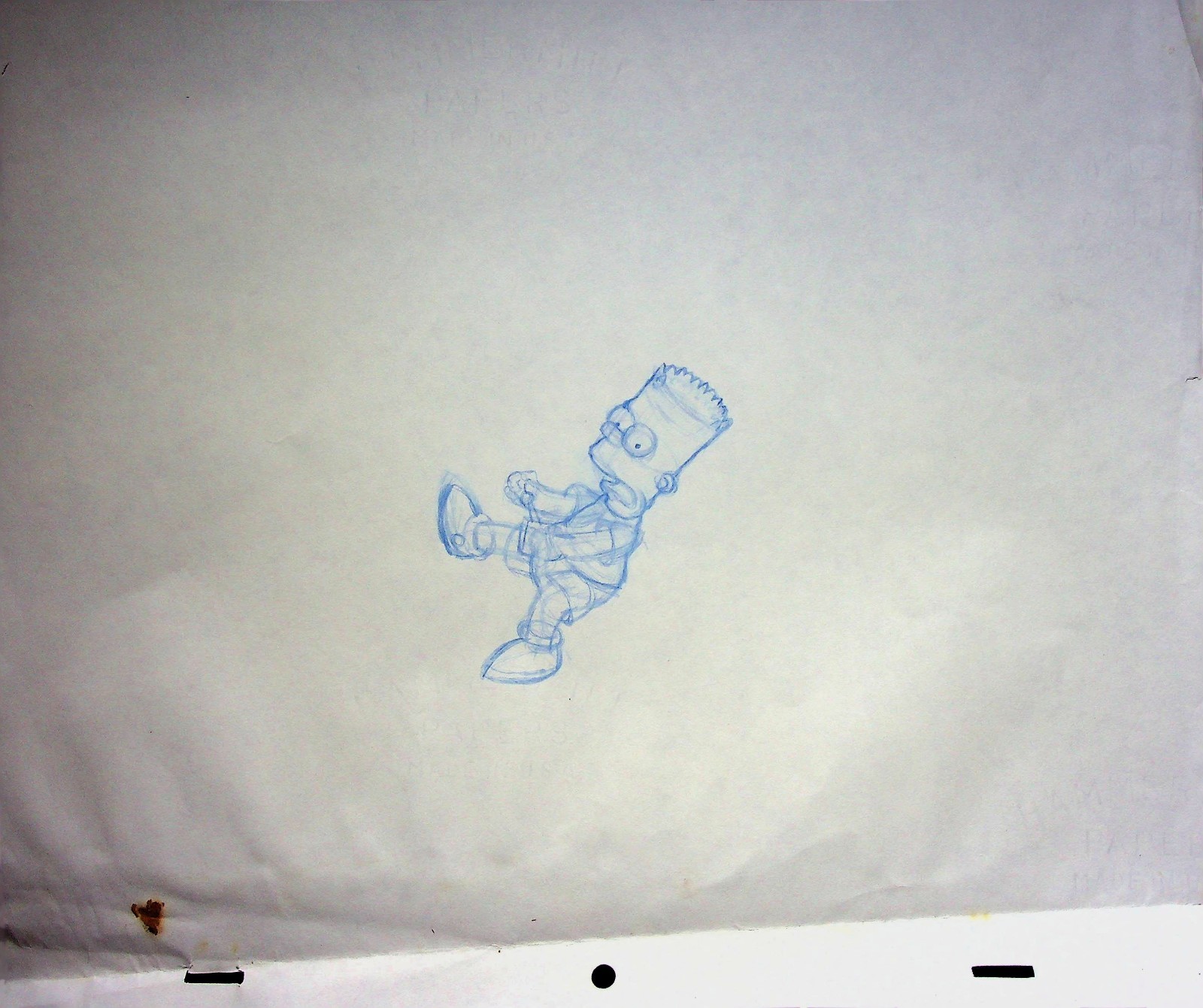 The Simpsons Production Hand Drawn Animation Pencil 20th Century Fox