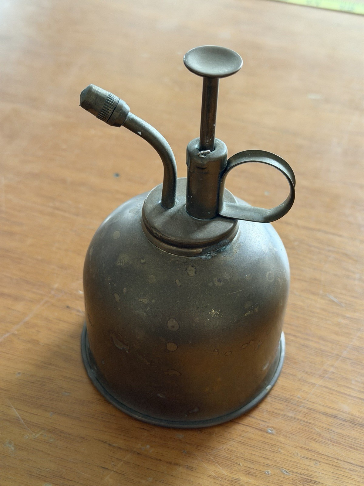 Vintage Brass Oil Pump Mister Spray Bottle