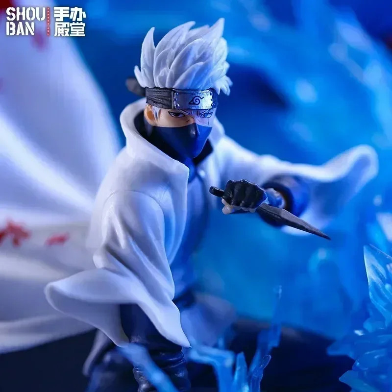 22cm Anime Naruto Action Figures Standing Kakashi Pvc Statue Collection Figures