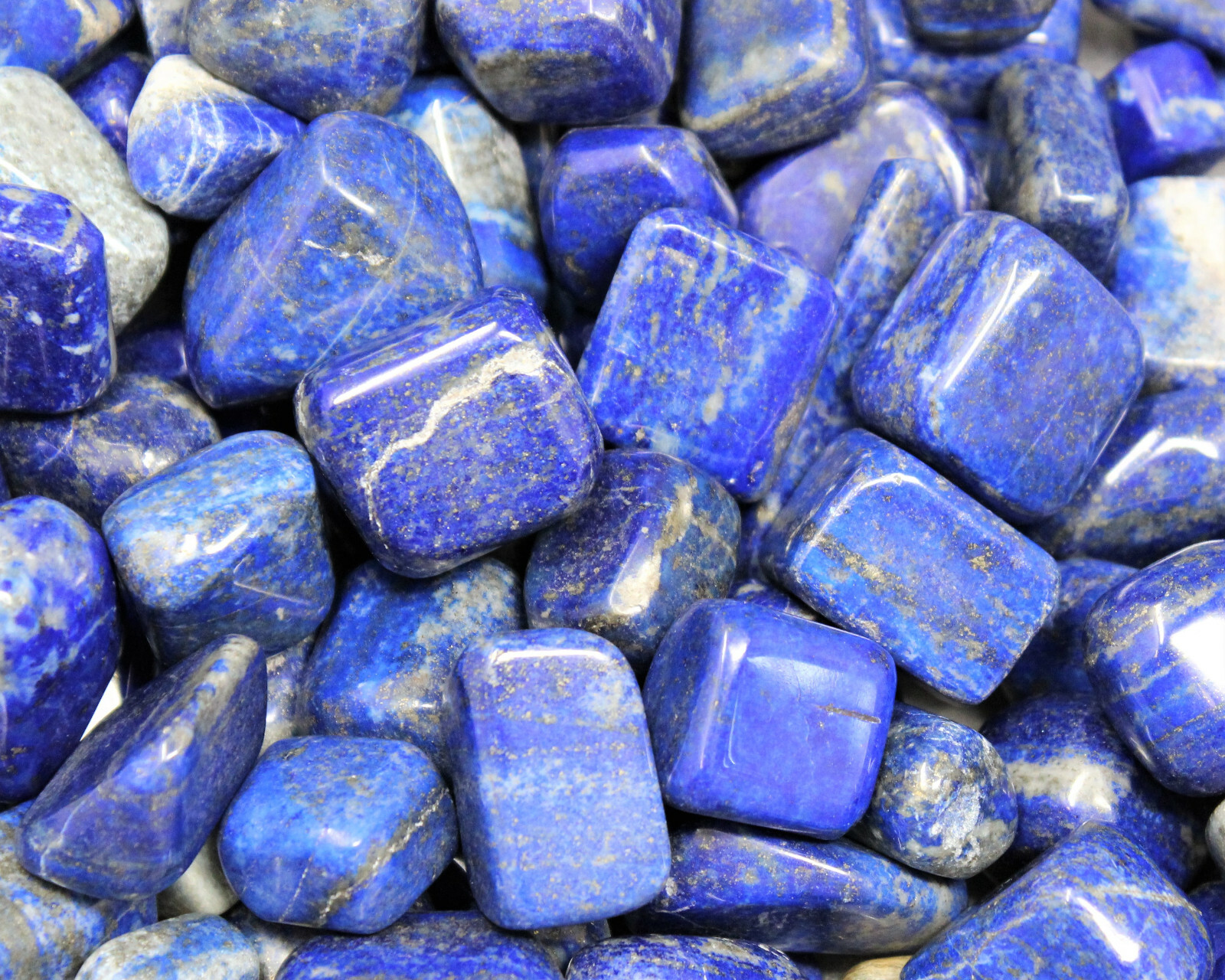 Lapis Lazuli Tumbled Stone: 1 Premium ‚A‘ Grade Large Tumble Stone
