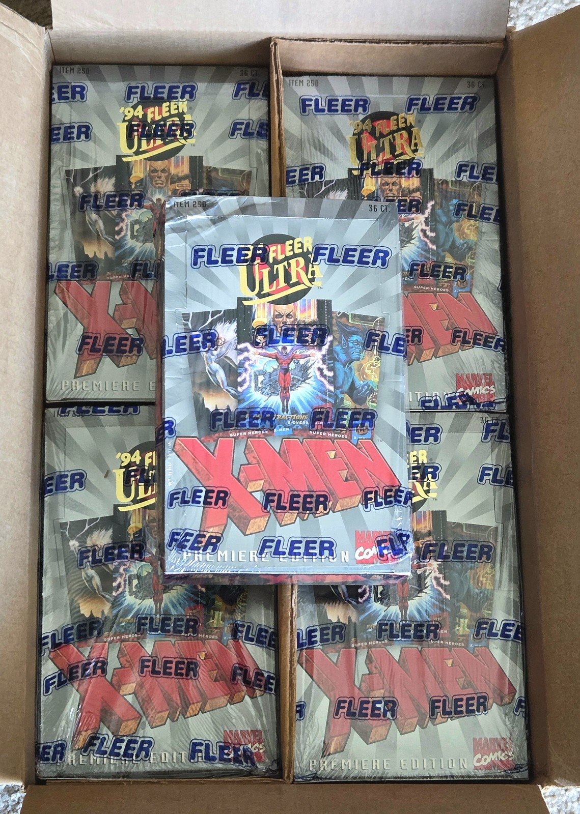 1994 Fleer Ultra X-MEN PREMIERE EDITION factory sealed 36 pack box MARVEL Comics
