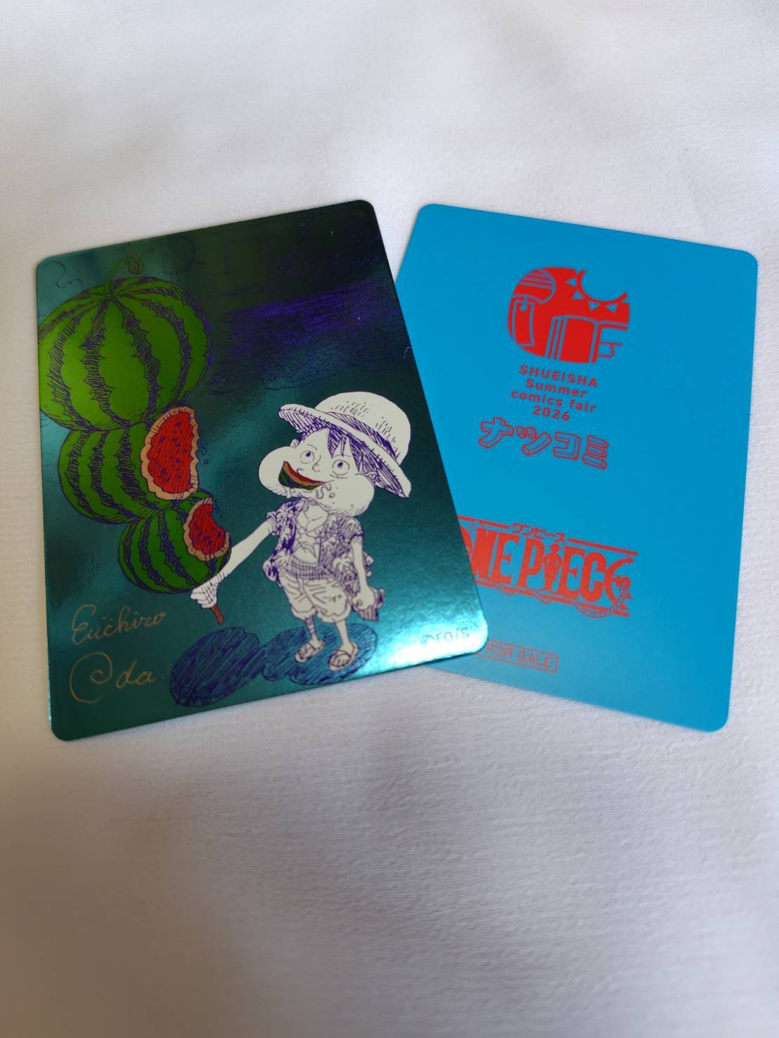 One Piece NatsuComi Metakira Card 2026 Eiichiro Oda Summer Comics Fair AA