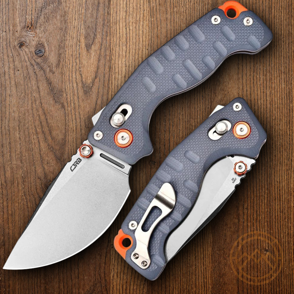 CJRB Doubletap Folding Knife 3⅞“ D2 Tool Steel Drop Point Blade Blue G10 Handle