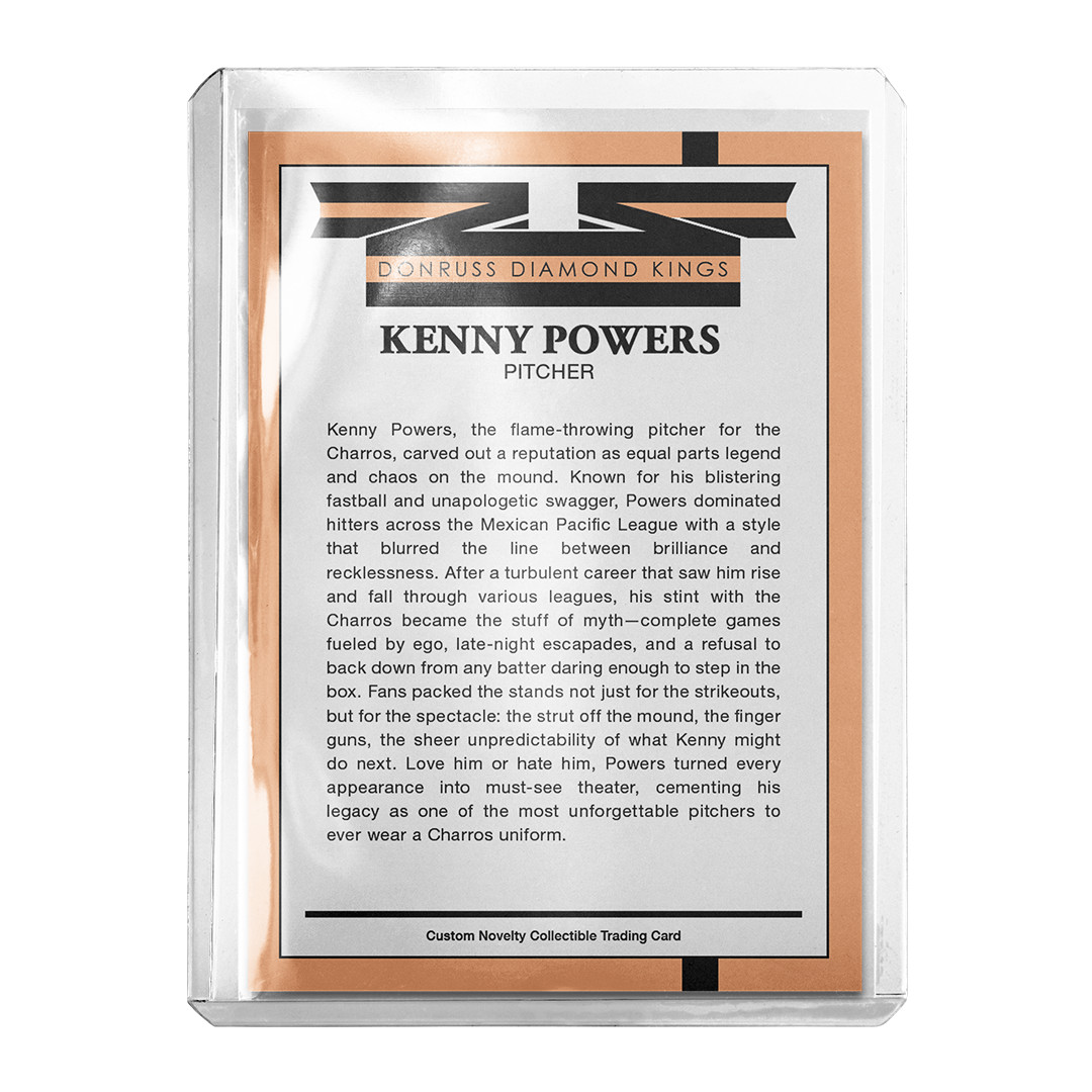 Custom 4-Pack Kenny Powers Eastbound & Down Novelty Retro Baseball Cards
