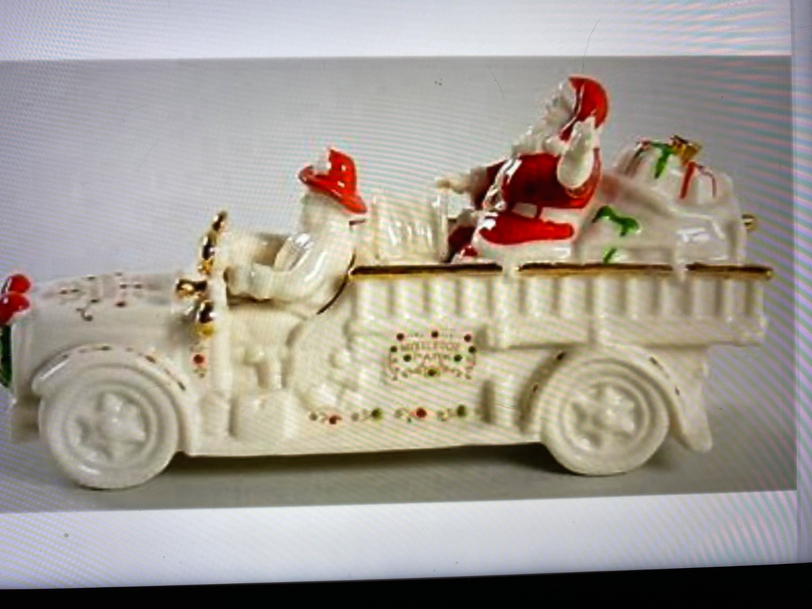 Lenox Mistletoe Park Series ~FIREHOUSE & FIRE TRUCK WITH SANTA set~ Brigade, NEW