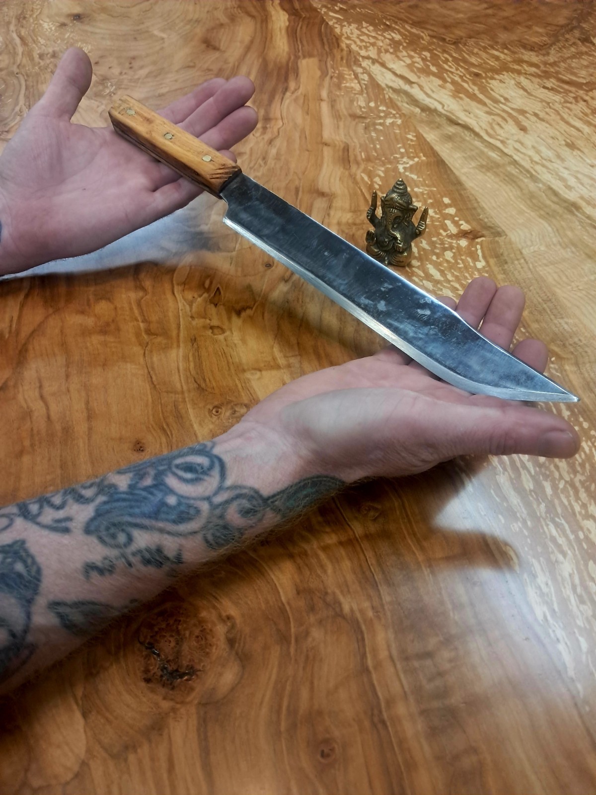 American Style Bowie Knife Handforged Full Tang High Carbon Steel