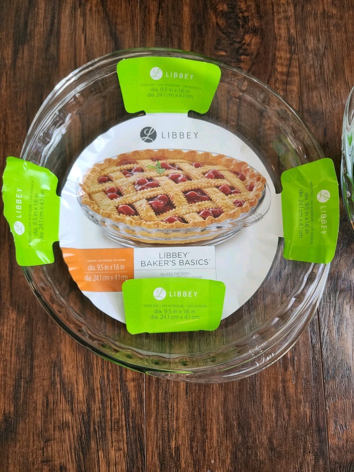 Lot Of 2 Libbey Glass Pie Dish Ridged 9.5 In X 1.6 in Baker’s Basics Cheesecake