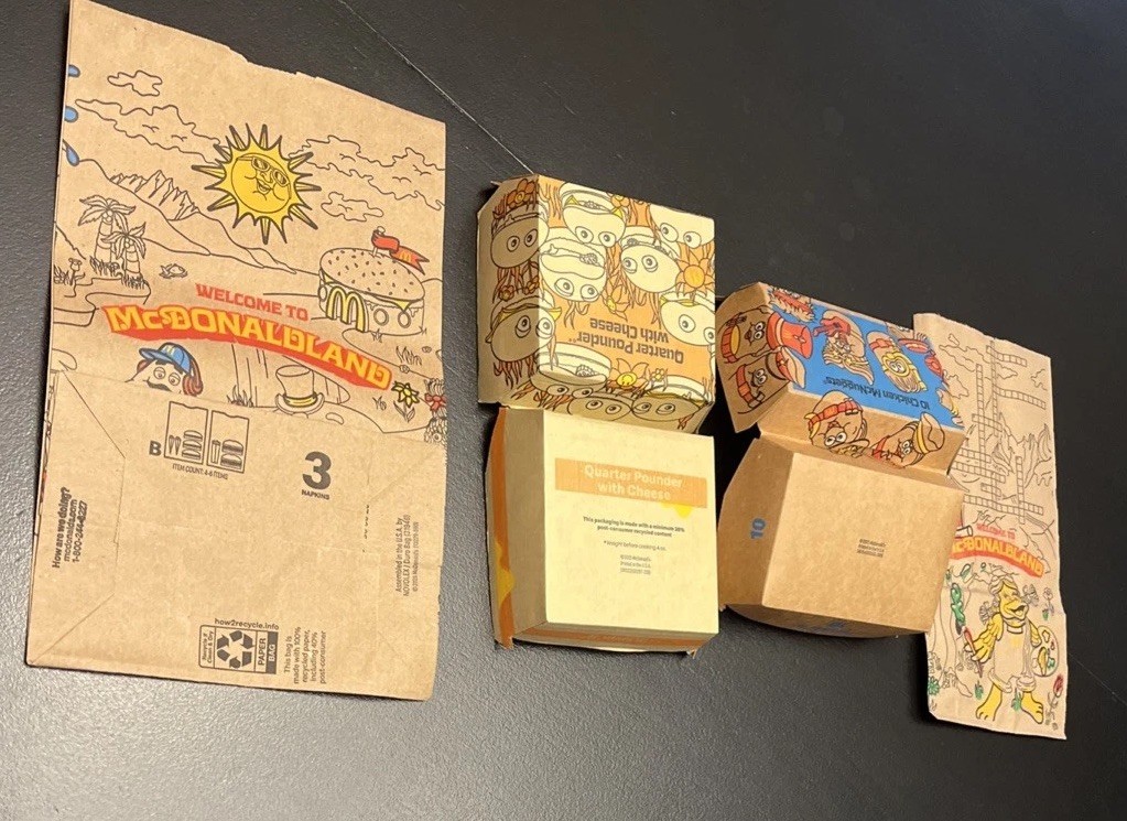 2025 McDonaldland Meal Set QPC Box Nugget Box & Both Bags New Unused Collectible