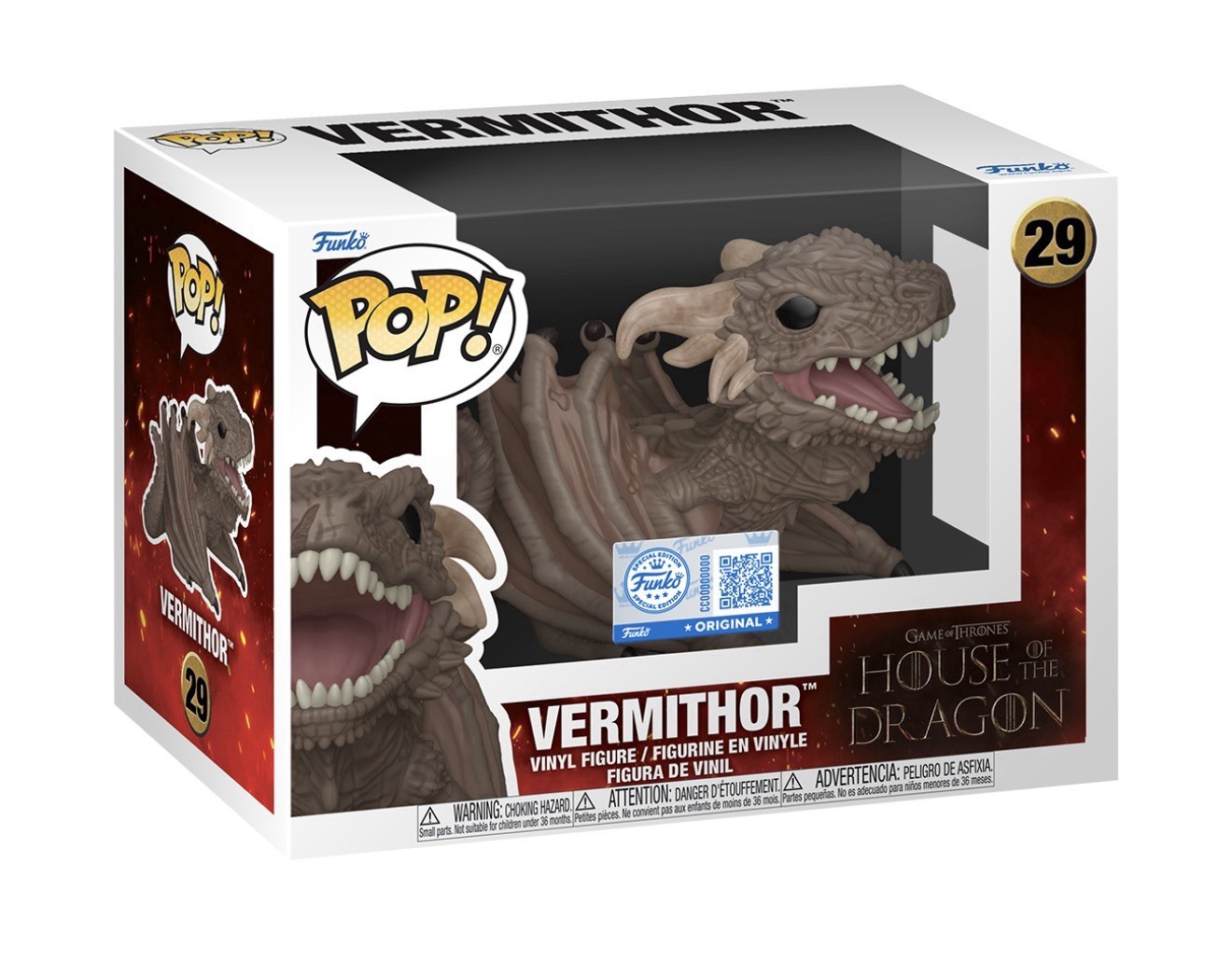 Funko Pop! House of the Dragon 29 Vermithor Exclusive + Protector Presale