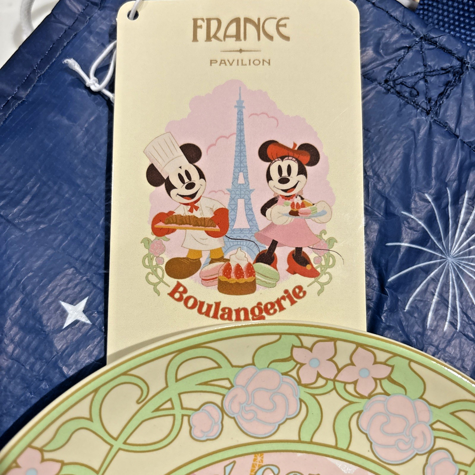 Disney Parks Epcot France Mickey & Minnie Café Gourmand Plate SINGLE ONE NWT
