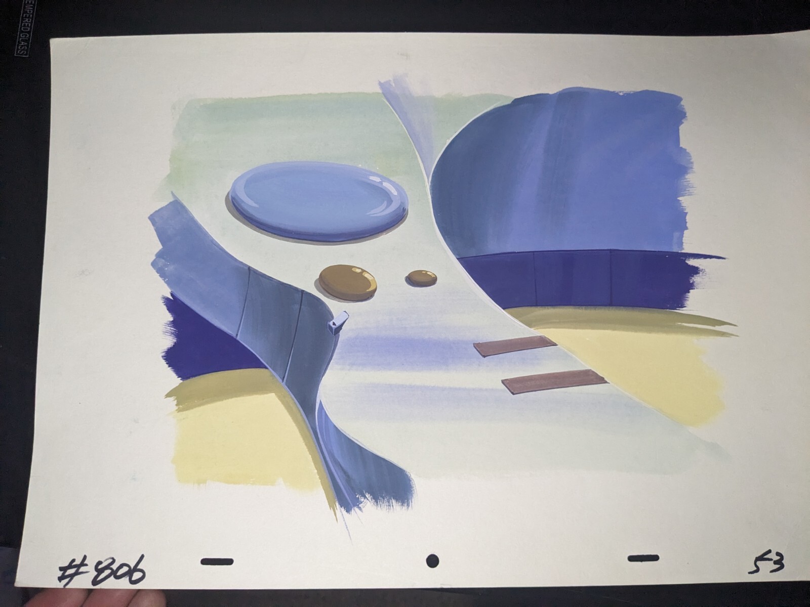 Animation Cel Background Production Art Vintage cartoons Disney Marvel Lot BG30