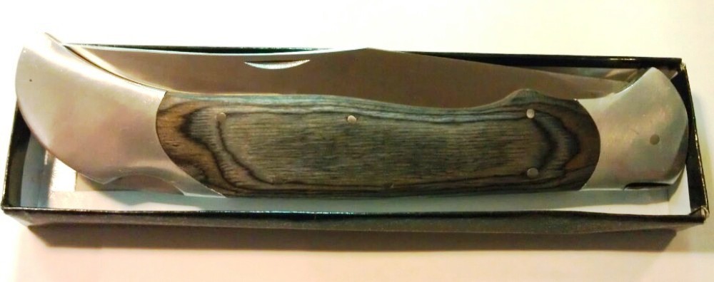 Giant Knife! Huge Timber Rattler Scarab Lock Back Folder! NEW – BIG MONSTER!