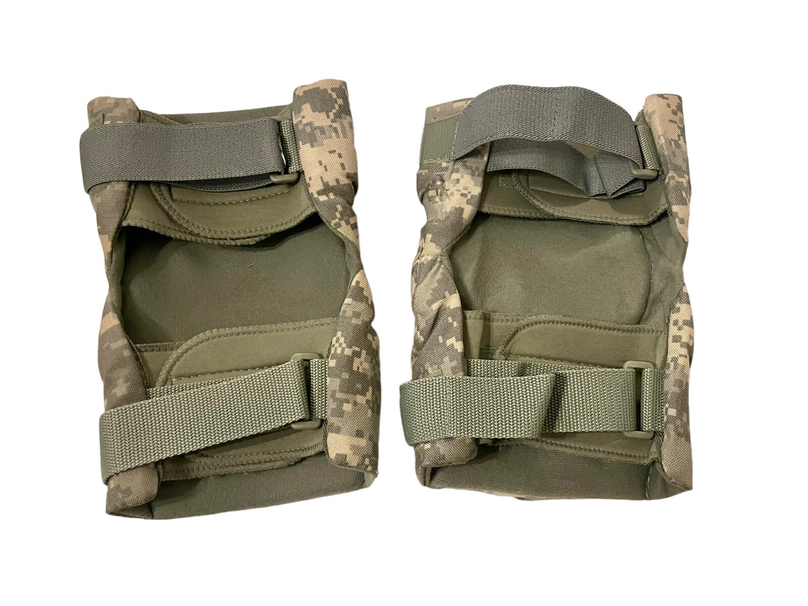 USGI Military Tactical Combat Knee Pads Pair, ACU Pattern, RFI Issue, Large NEW
