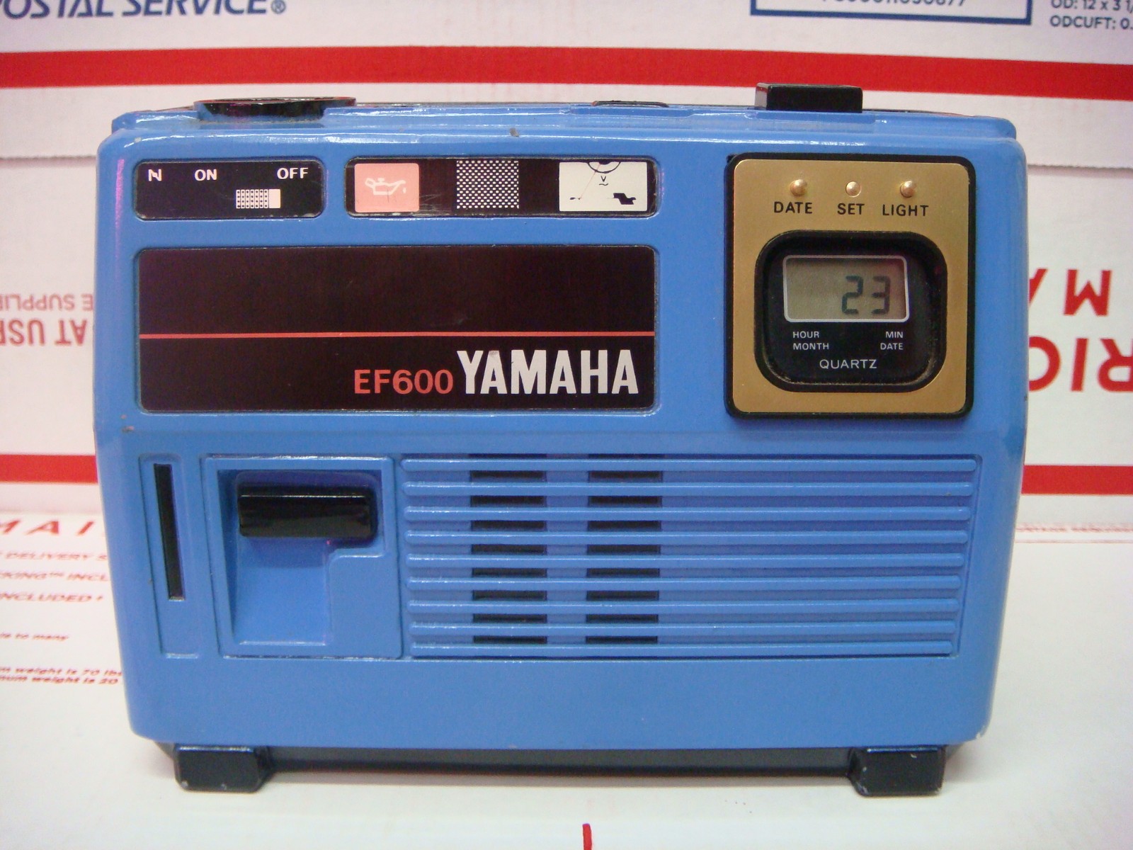 Yamaha EF600 Mini Generator Replica Desktop Lighter Clock Vintage RARE