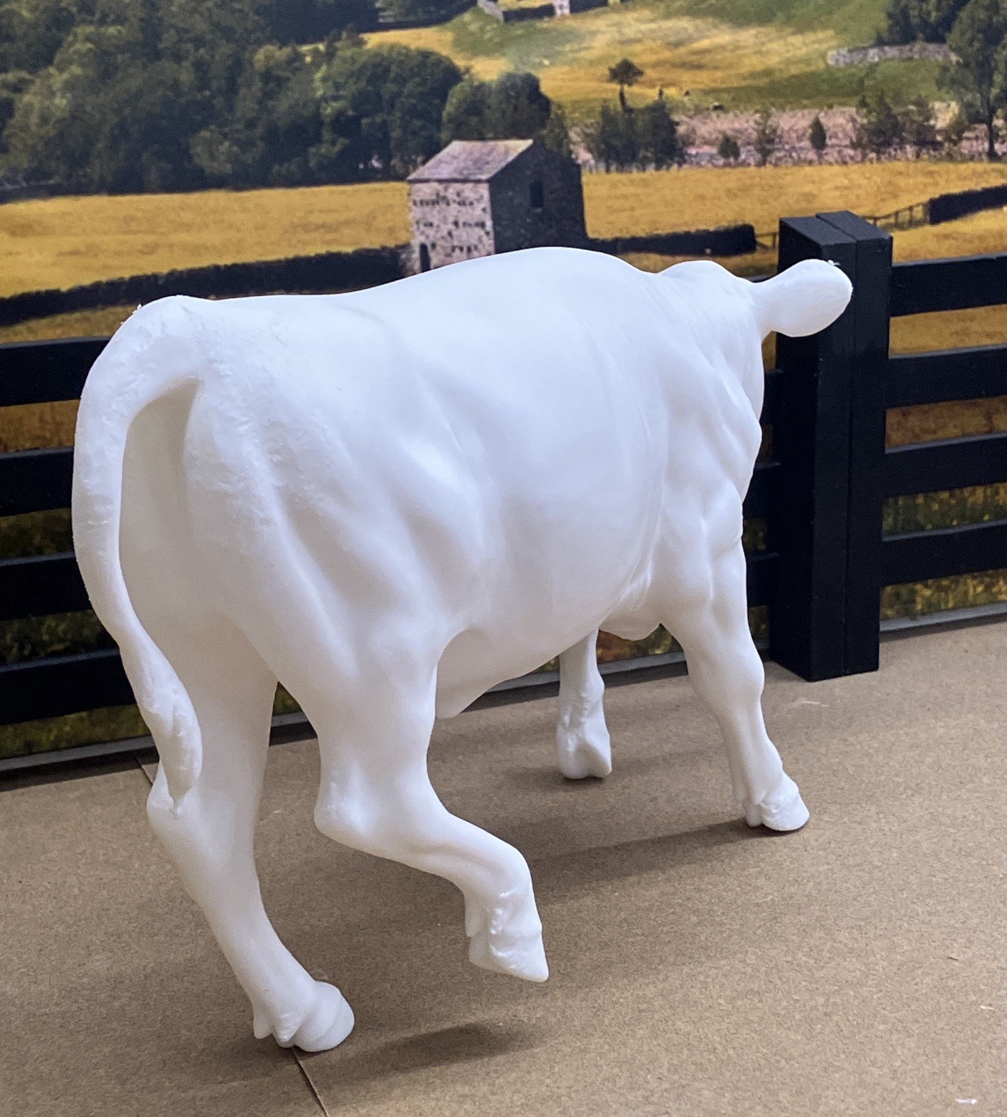 1:9 Traditional Action Cutting Model Steer 3D Print For Breyer Horses Cattle