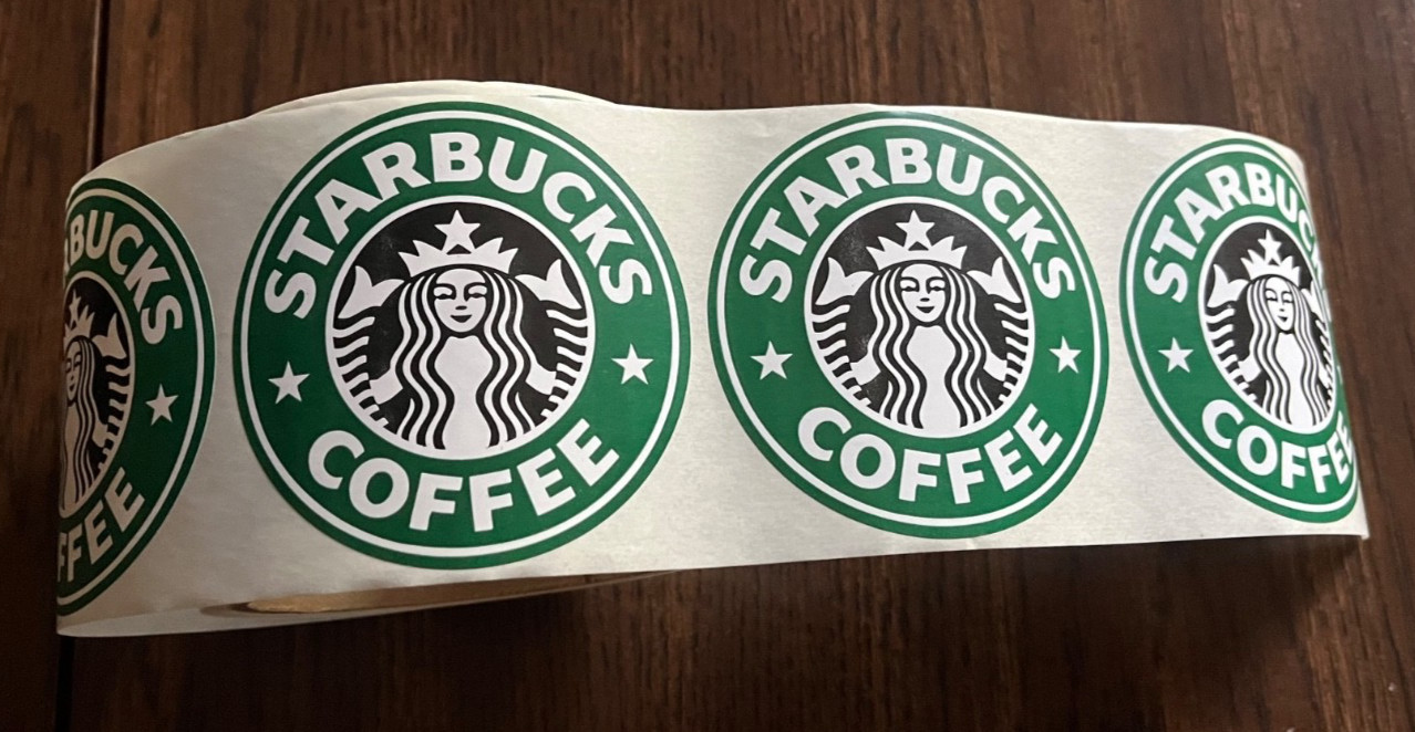 Authentic Starbucks Coffee Sticker Retired Logo – 3 inch round