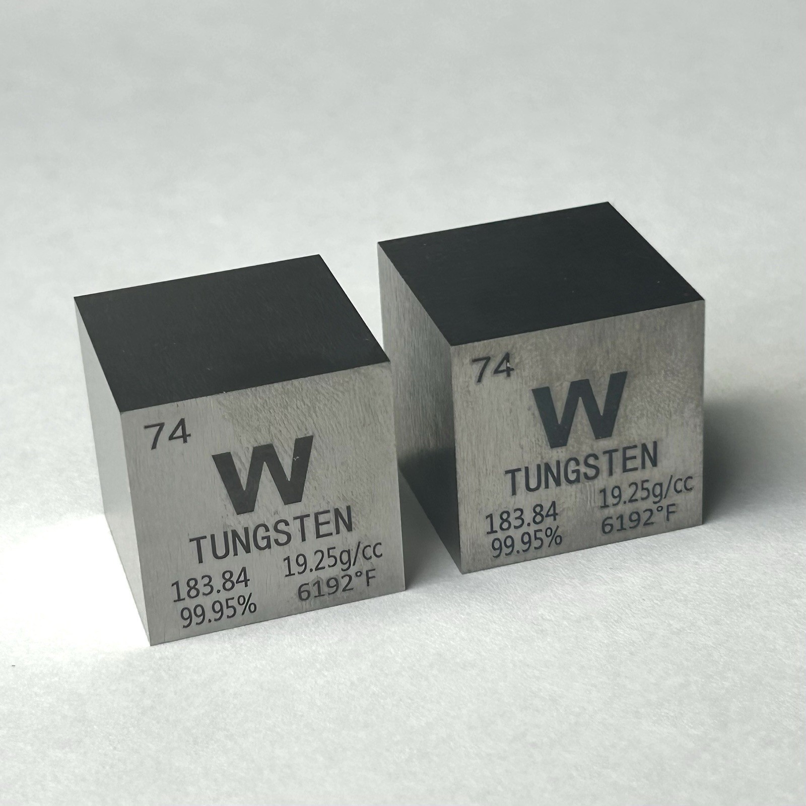 Tungsten Metal 25.5mm 1 Inch Density Cube 10 Troy Ounces 99.95%