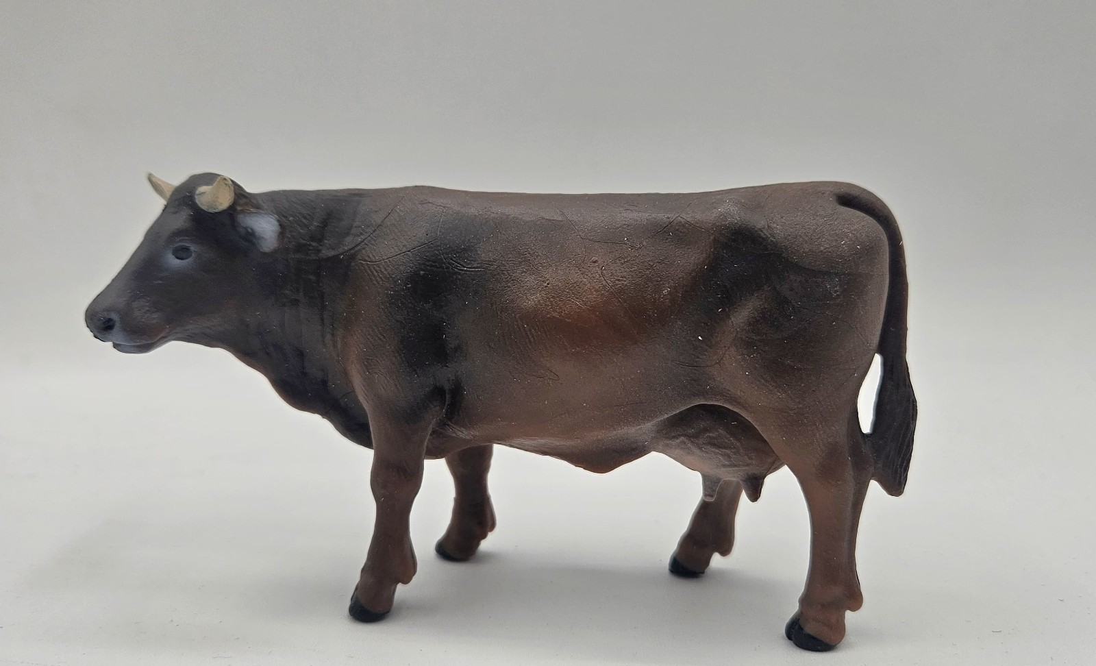 Angus Brown Cow Figure Toy Child Gift Plastic Figura Vaca Marron Plástico 290