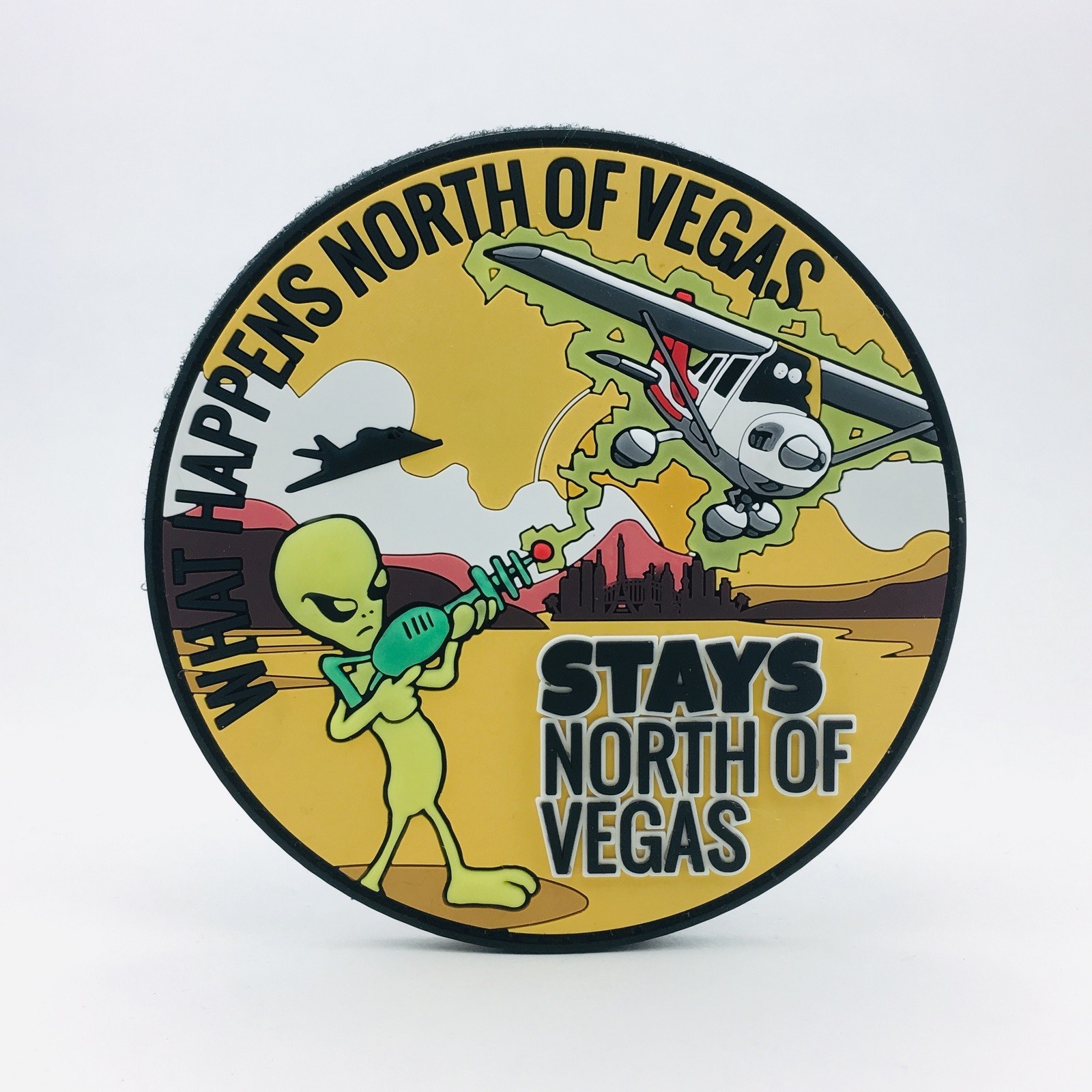 „What happens North of Vegas“ PVC Morale Patch w/ Hook&Loop