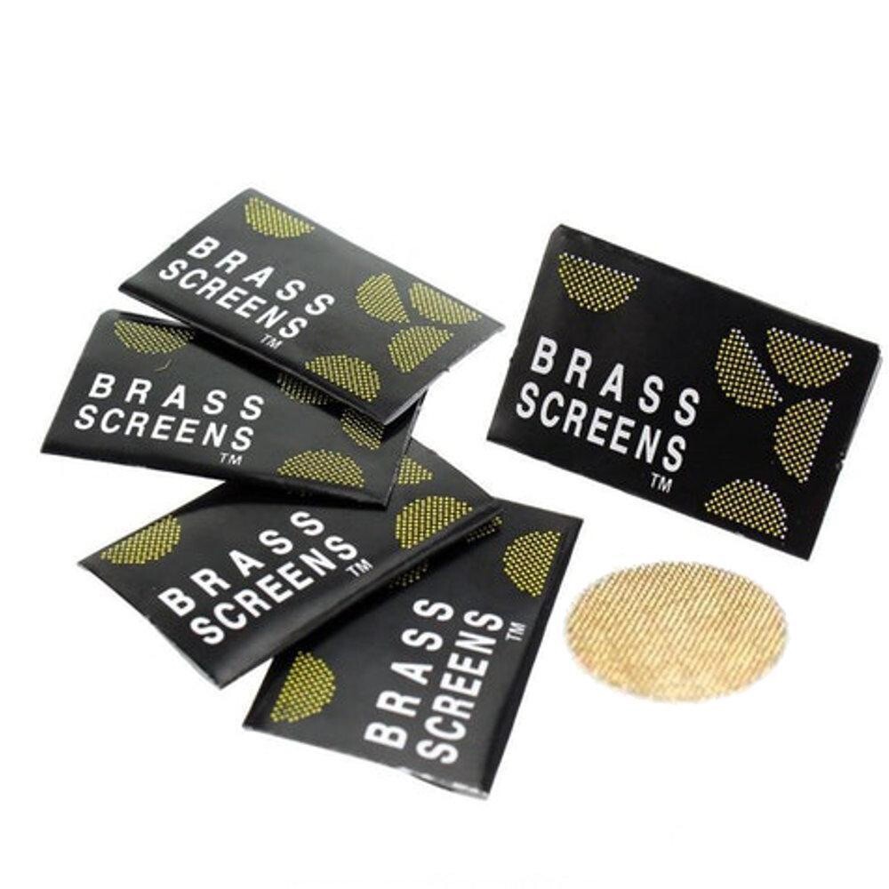 25 Brass Tobacco Smoking Pipe Screens 3/4″ Size 5 Packs 25 Count