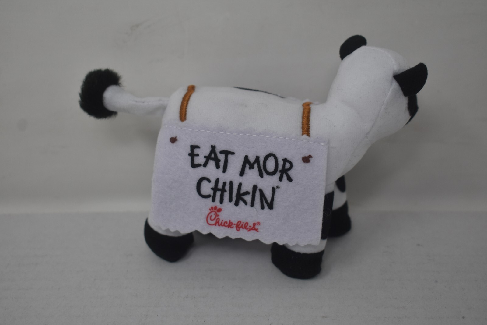 Chick-Fil-A Cow Plush Standing 6″ Eat Mor Chikin Promotional 2024 Kids Meal Toy
