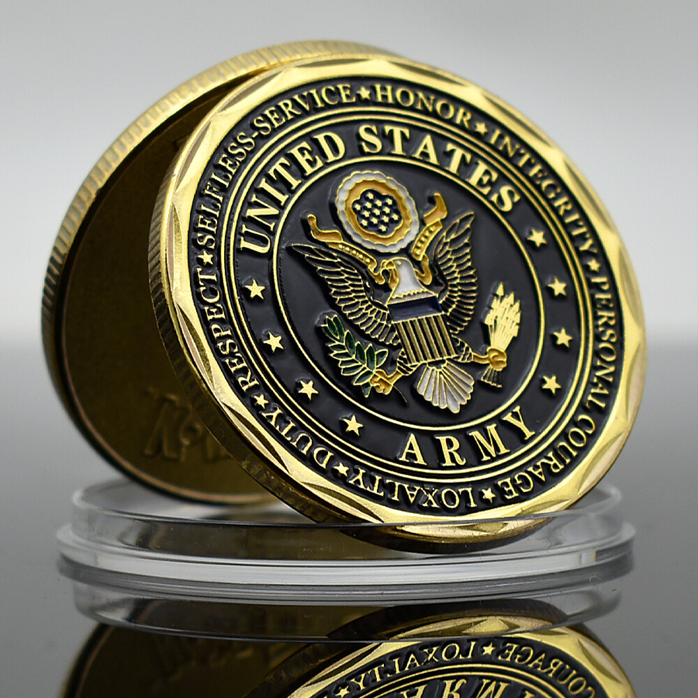US Army Challenge Coin 1775 Military Commemorative Collectible Veteran Gift